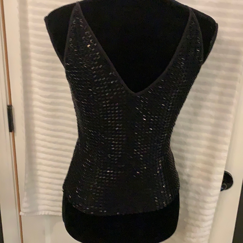 Beaded Black Tank